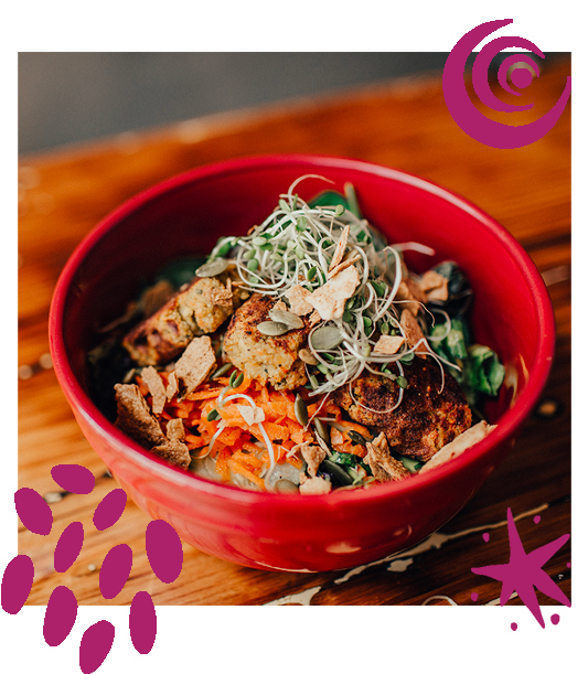 Bowl of healthy, delicious food from Superfood Bar New Orleans